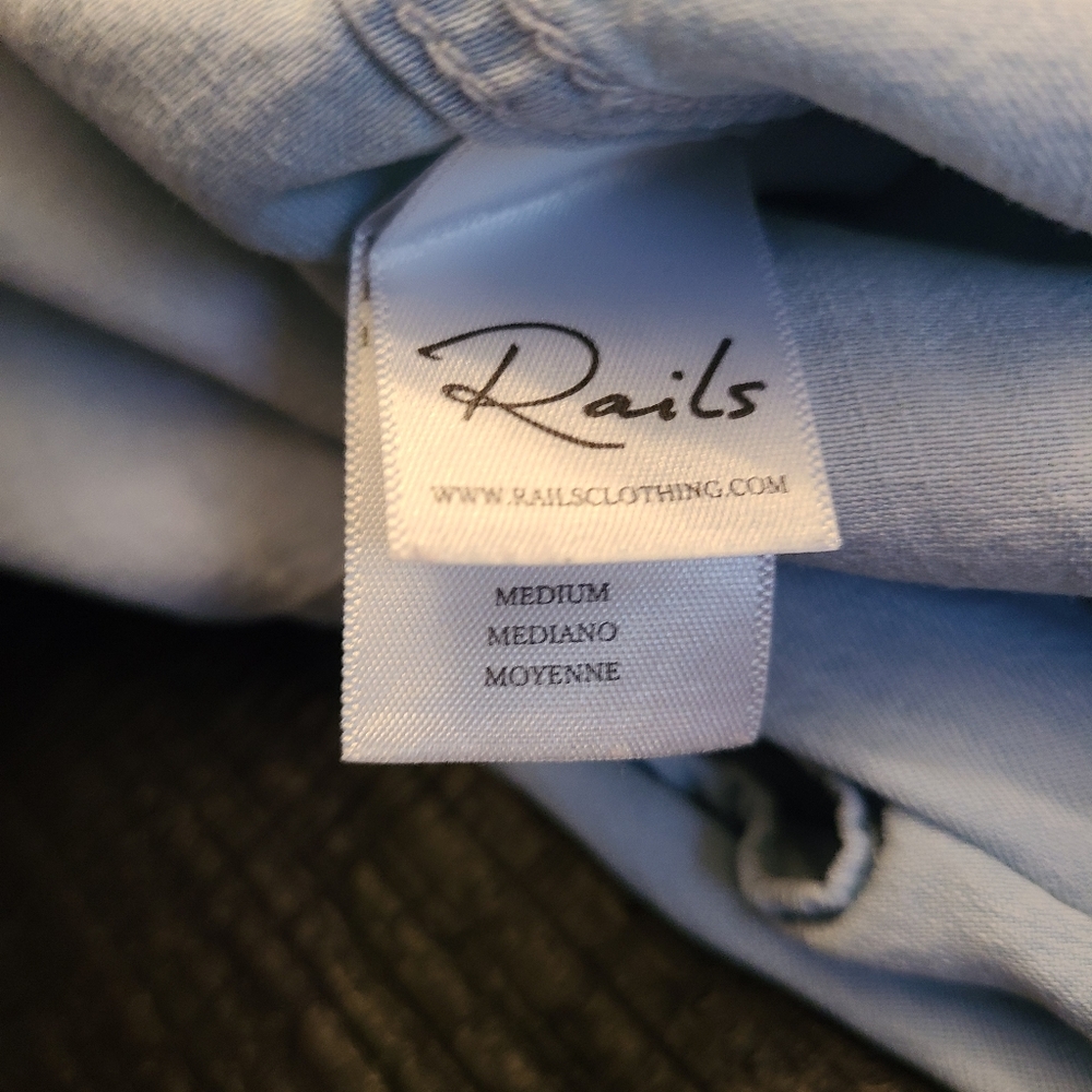 Rails Cold Shoulder Button Down - image 5